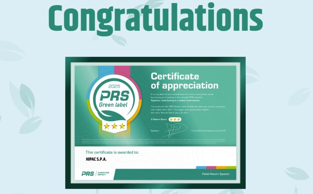 The PRS Green Label certificate